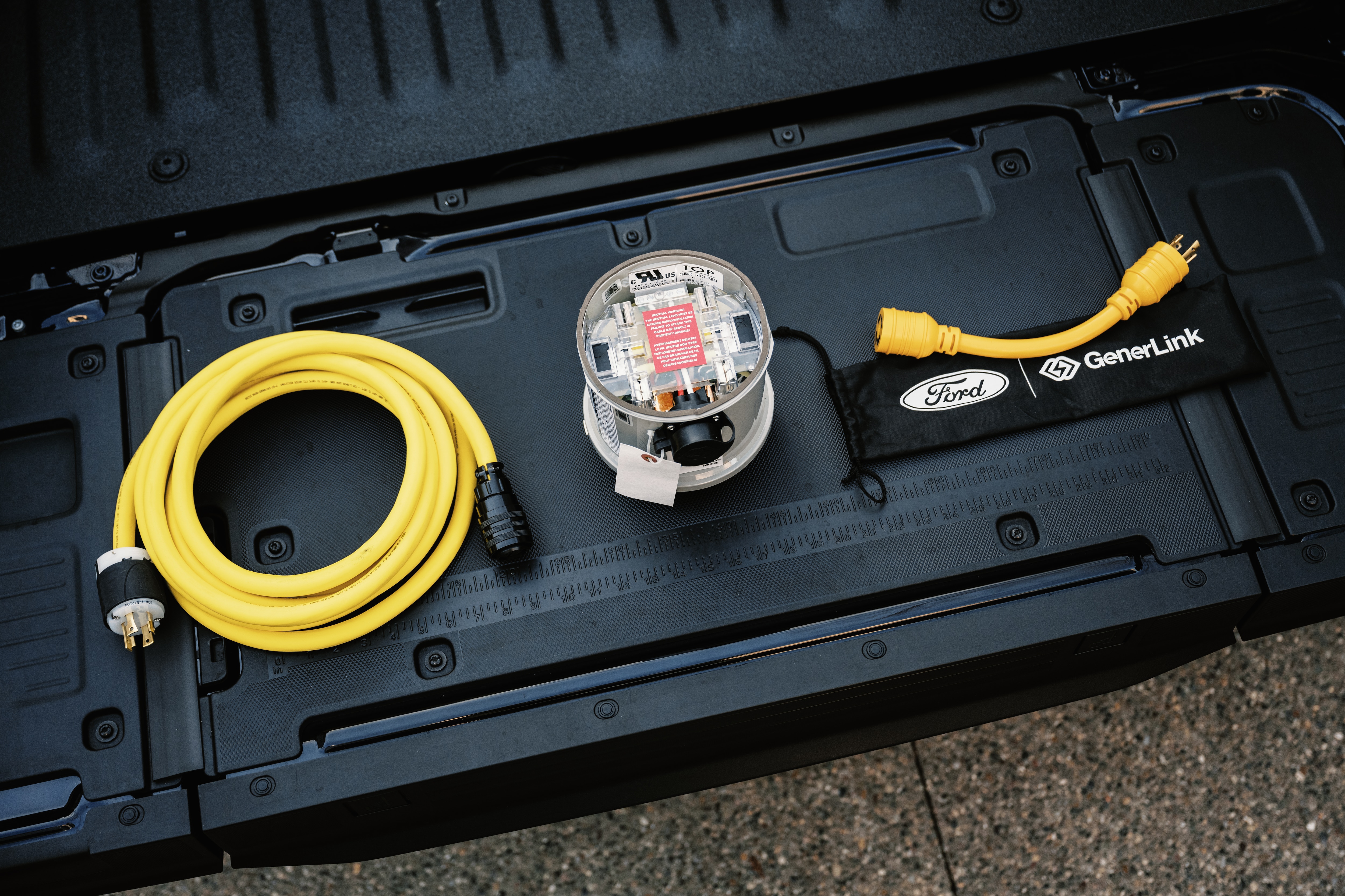 For customers that have the F-150 PowerBoost Hybrid or F-150 Lightning with the 240V Pro Power Onboard outlet, the GenerLink transfer switch costs around $1,100 and includes the GenerLok cord and Ford Vehicle Connector, plus installation. 